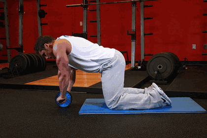 Ab Wheel Rollout GIF