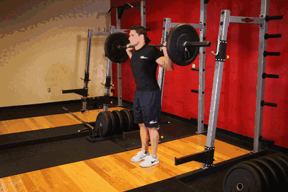 Barbell Lunge GIF
