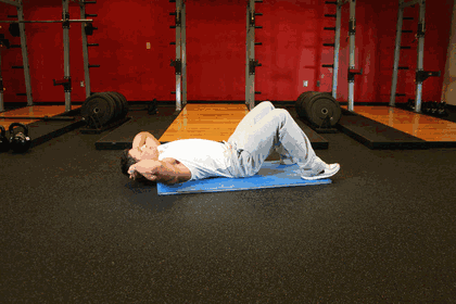 Crunch GIF — animated core exercise demonstration