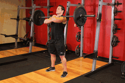 Front Squat GIF — animated legs exercise demonstration