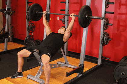 Incline Barbell Bench Press exercise GIF demonstration