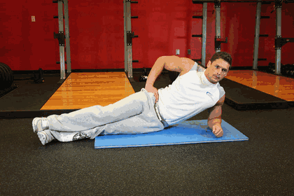 Side Plank GIF — animated core exercise demonstration