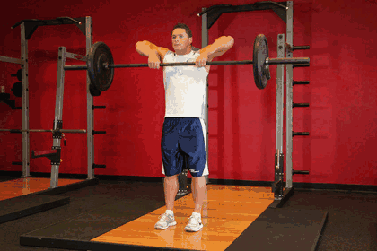 Upright Barbell Row GIF