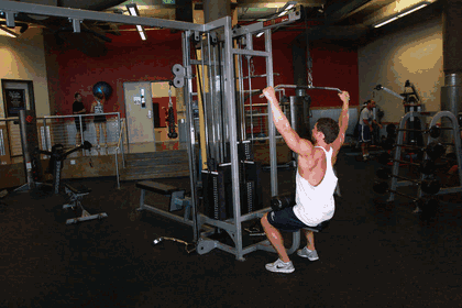 Wide-Grip Lat Pulldown exercise GIF demonstration